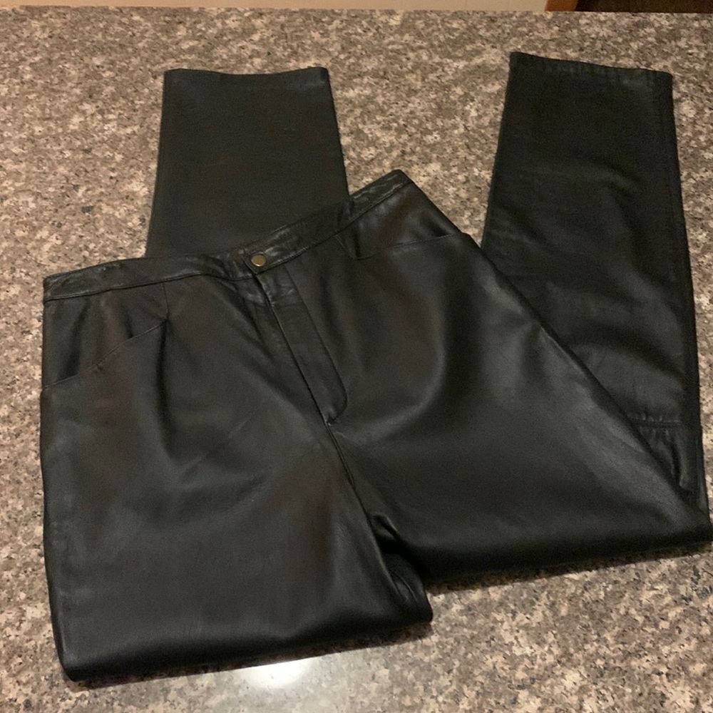 Moto Motorcycle Leather Pants